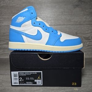 Jordan 1 High UNC Reimagined Pre School Size 2Y Youth Little Kids FD1412-402